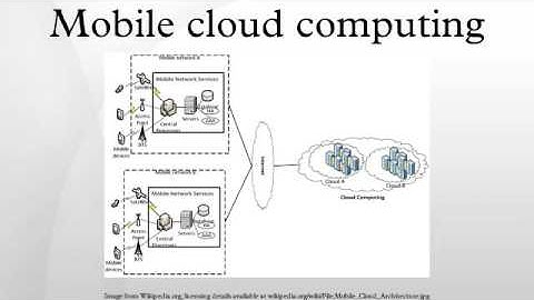 Mobile cloud computing