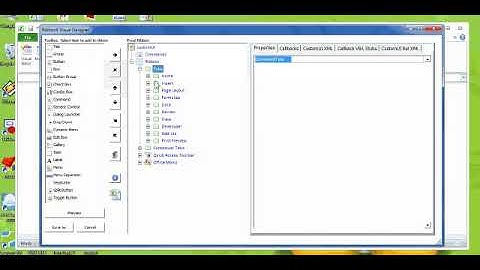 Membuat Menu Ribbon X