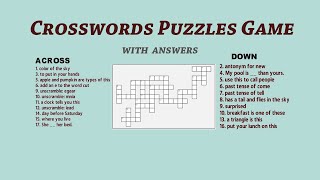 crosswords puzzle game with answers | English Vocabulary screenshot 5