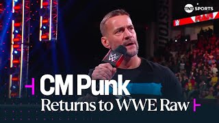 CM PUNK RETURNS TO WWE RAW! 🎤🔥
