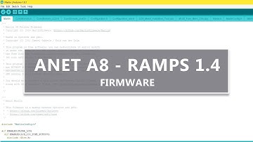 Anet A8 Marlin firmware setup for RAMPS 1.4