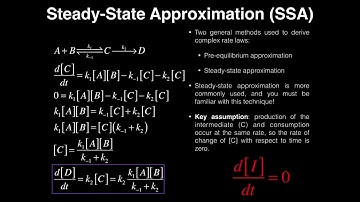 Kinetics: The Pre-Equilibrium Approximation