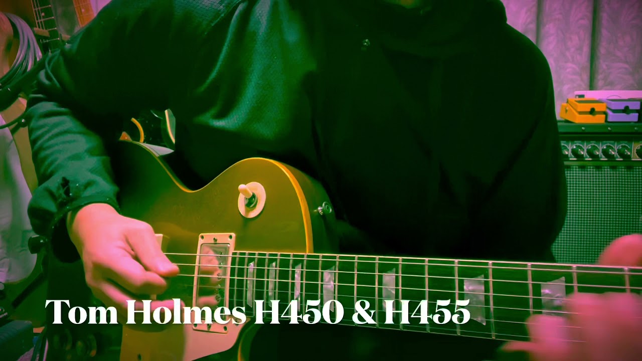 Tom Holmes H450 & H455 Humbucker Pickups - Sound Check 【魔法の箱研究所】 - YouTube