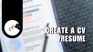 😍 COMPLETE: How to create a CV /Resume with Mobile Phone for free | Troubleshooting screenshot 4