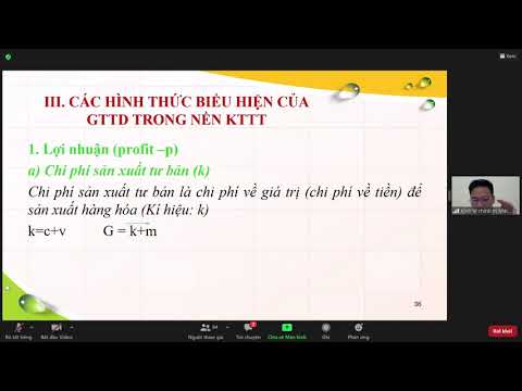 Hình Thức Biểu Hiện Của Giá Trị Thặng Dư - KTCT - Chương 3( Phần 7): Tích lũy TB, Các hình thức biểu hiện của GTTD trong nền KTTT