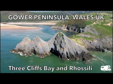 THE GOWER PENINSULAR, WALES, UK – Three Cliffs Bay Holiday Park & Nicholaston Farm Campsite