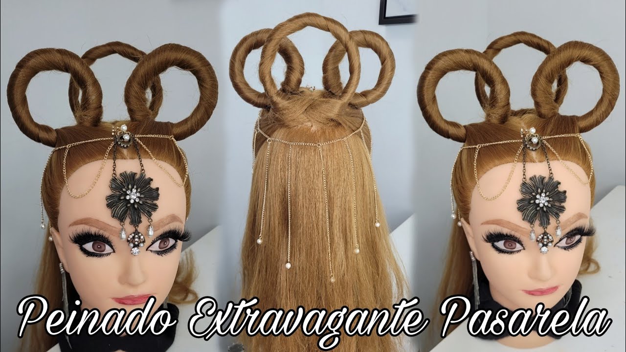 PEINADO EXTRAVAGANTE PASARELA