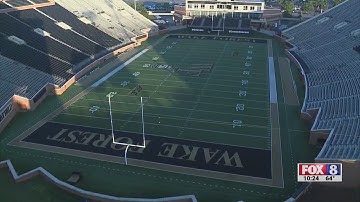 Inside look at how Wake Forest University prepared for football fans in the stands