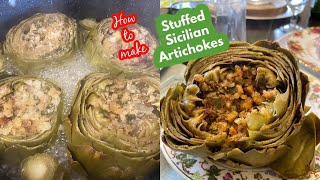 How To Make Stuffed Sicilian Artichokes