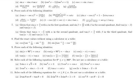 MSM 112 TUTORIAL SHEET ONE