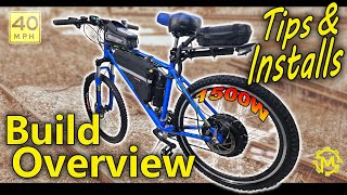 1500W eBike gets mods [Overview+ Installs]