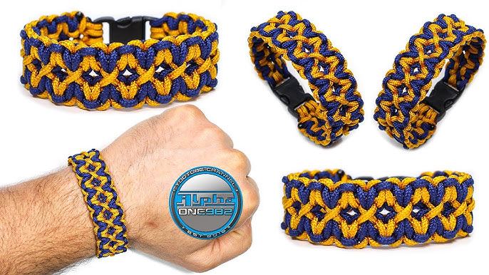 How to Make a Paracord Bracelet  Elegant, Beautiful, Fast and Easy Knot  Tutorial 