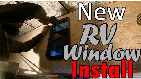 Enclosed trailer Camper conversion: RV Window installation
