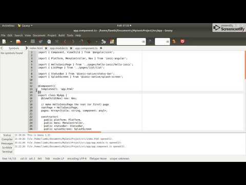 Ionic 3 Tutorial (Part 3) - Project Structure