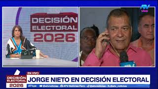 Jorge Nieto Creo Que Vamos A Pasar A Segunda Vuelta