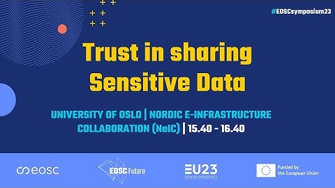 Trust in Sharing Sensitive Data