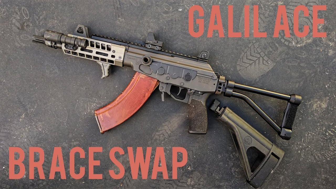 IWI Galil ACE Brace/Stock Replacement and Retain Factory Hinge