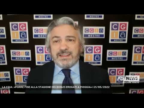 LA CGIA: «PORRE FINE ALLA STAGIONE DEI BONUS EROGATI A PIOGGIA» | 21/05/2022