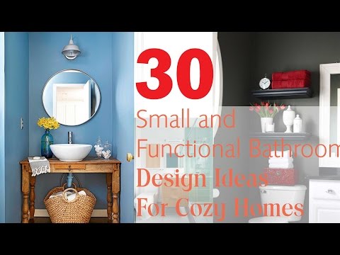 Video: 30 Små og funktionelle badeværelse design ideer til hyggelige hjem