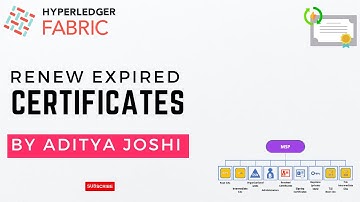 Renewing Expired Hyperledger Fabric Certificates: A Step-by-Step Guide | ADITYA JOSHI |