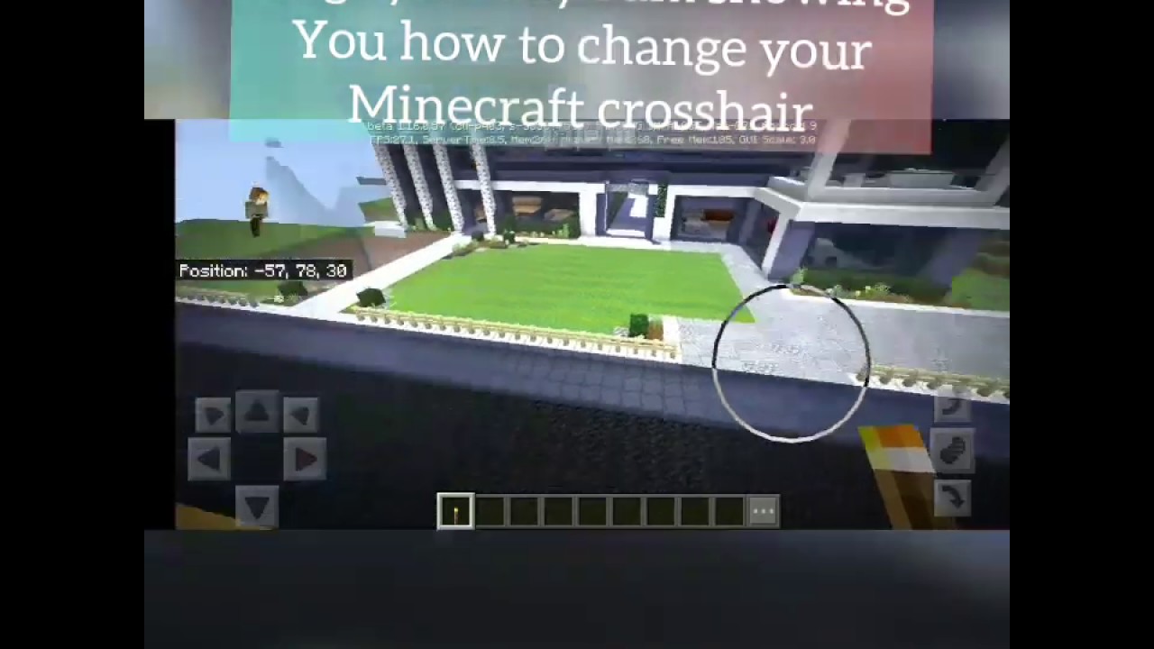 How to change crosshair in Minecraft | No need of specific app - YouTube