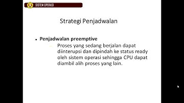 Pertemuan 6. SO. penjadwalan Proses
