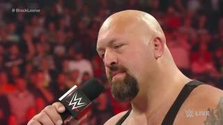 Brock Lesnar lays waste to Big Show Raw, Oct  5, 2015