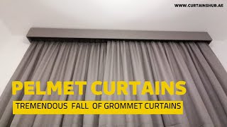 Pelmet Designed Curtains - Eyelet curtains - Meydan Heights