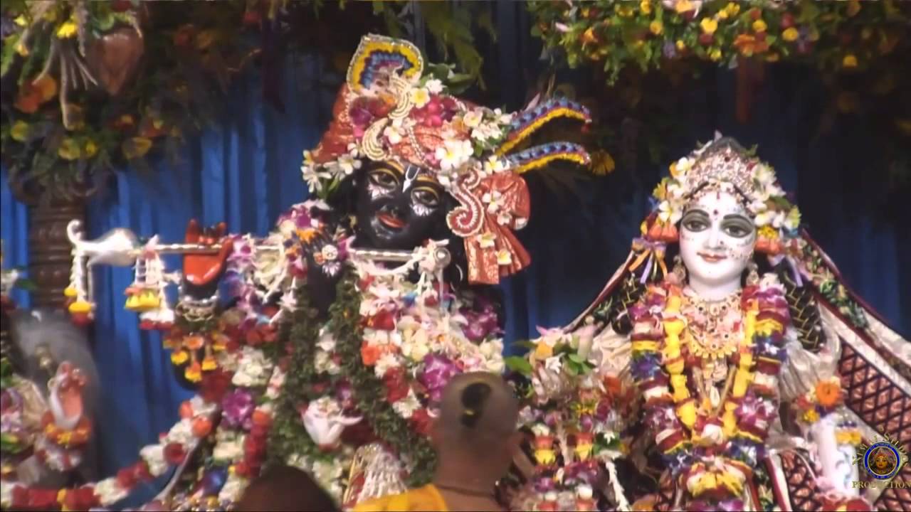 Radhastami Ceremony Bhajan 2015 by at ISKCON Mayapur - YouTube