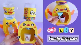 DIY Mini candy dispenser Little yellow duck /Handmade candy dispenser /How to make candy dispenser