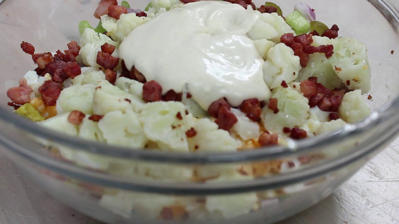 Sałatka z kalafiorem. Poczujesz wiosnę. #salatka #kalafior #keto