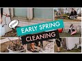 ☀️ SPRING CLEAN UP 2020 | OUTSIDE CLEANING MOTIVATION 🤢  | RYOBI Battery Powered Lawn Equipment