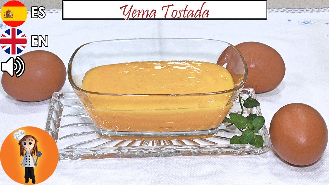 Cómo hacer Yema Tostada para postres o para tartas de San Marcos