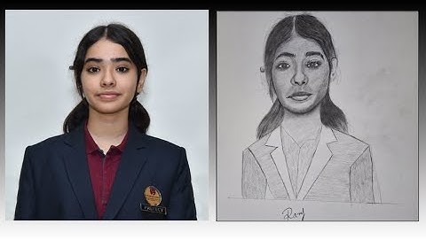 2# how to draw portrait for practice:spep-by-step process A unique & simple Method