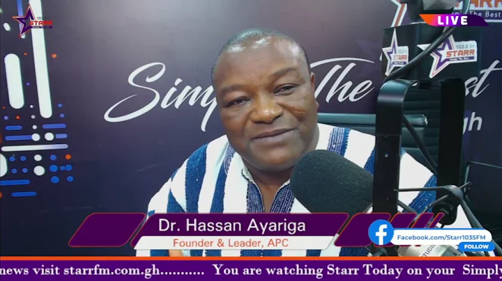 I Want To Be A One Term President. - Dr. Hassan Ayariga