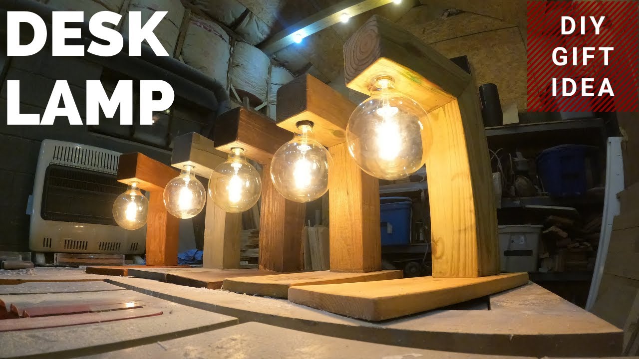 Make Your Own Desk Lamp l Great Gift Idea YouTube