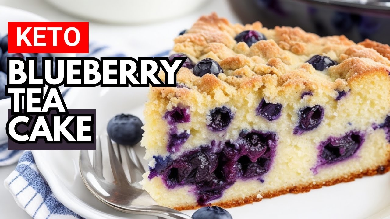 Keto Blueberry Tea Cake Delicious Low Carb Dessert Recipe YouTube