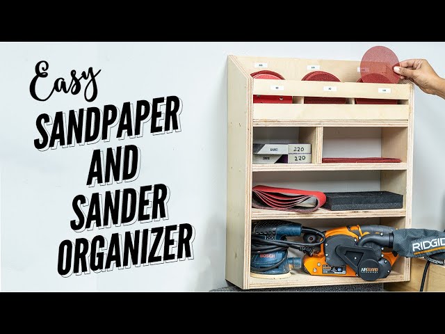 Sander and Sandpaper Storage