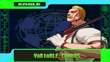 V-Eagle V-ism Eagle Variable Combos VCs - Street Fighter Alpha 3 SFA3 Upper/Max