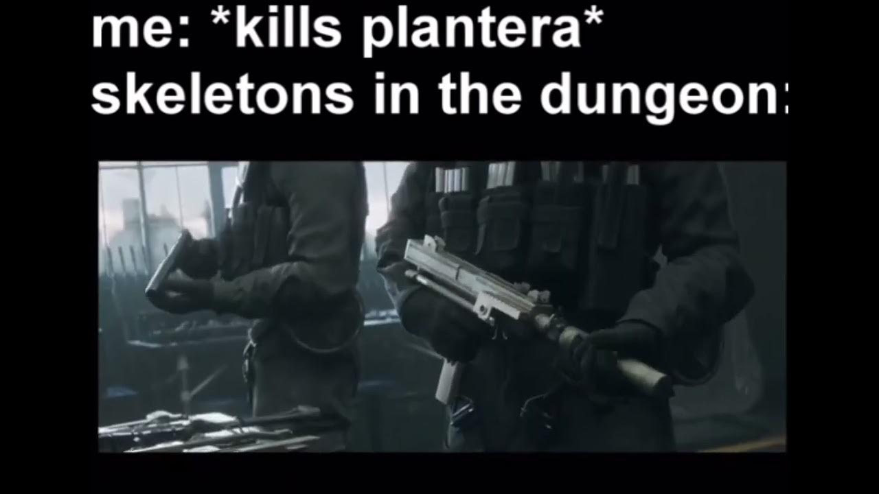 POV skeletons after you kill plantera YouTube