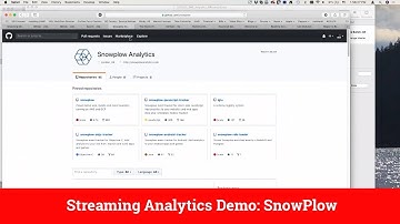 Streaming Analytics Demo: SnowPlow