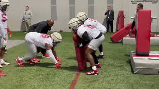 Ohio State DL - Double Team Block Destruction + Tackle Drill