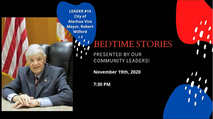 City of Alachua Vice Mayor, Robert Wilford, gives ...