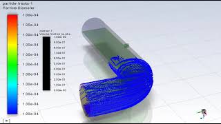 Pipe elbow flow with solid particles. Ansys Fluent Multiphase (VOF)+DPM