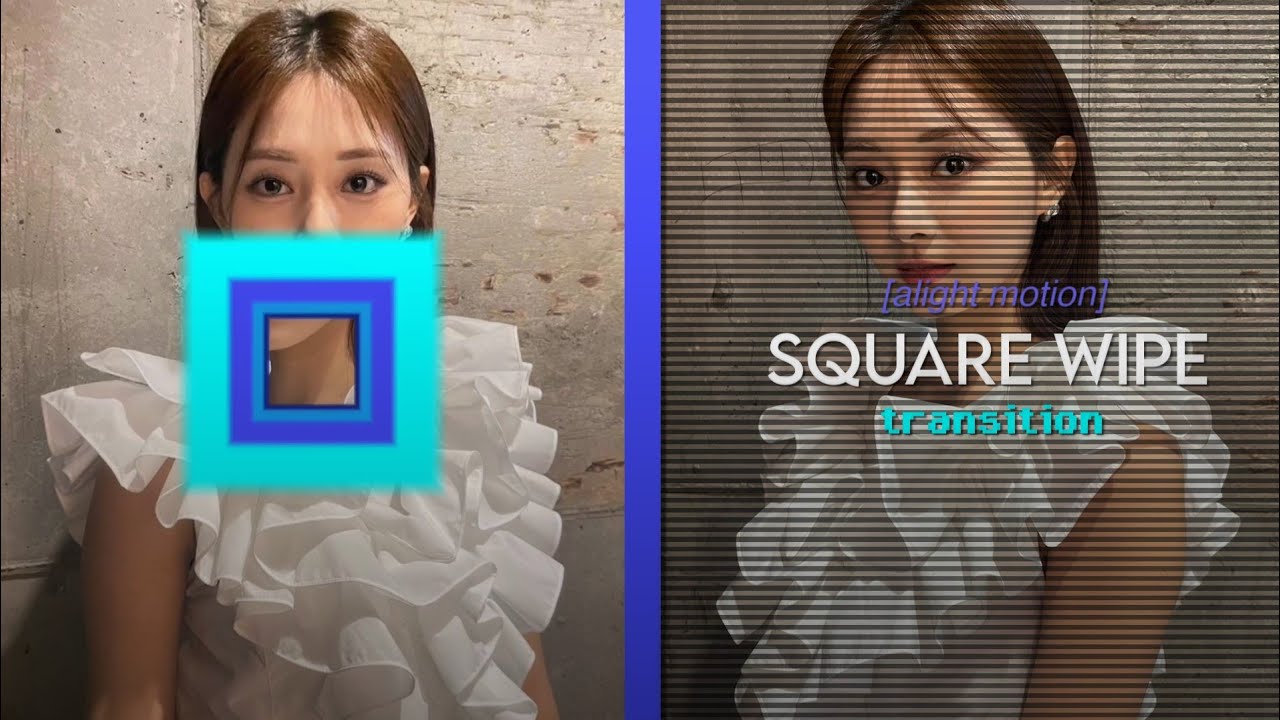 square wipe transition | candy style | alight motion | tutorial - YouTube