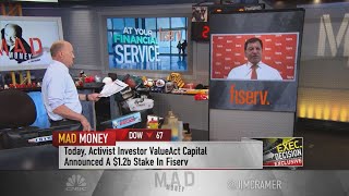 Fiserv CEO addresses ValueAct buying 5.3 million shares of the fintech firm in Q2