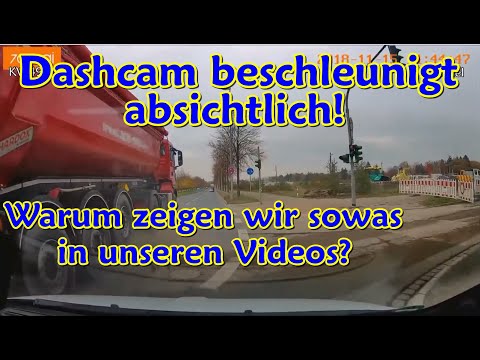 Why do we show videos where the person with the dashcam drives recklessly and breaks rules