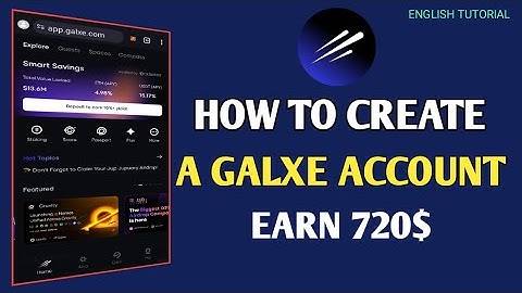 How To Create A Galxe Account || Earn 720$ Free || English Tutorial