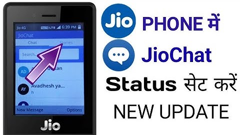 Jio Phone Ke Jio Chat Me Aaya New Update Status Set Karne Ka