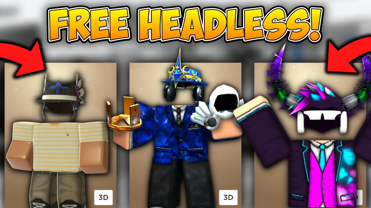 EventHunters - Roblox News on X: The official roblox headless is free…    / X